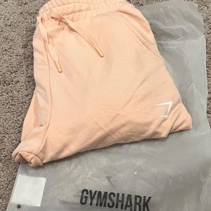 Gymshark peach/light pink soft jogger sweatpants (brand new, size small)